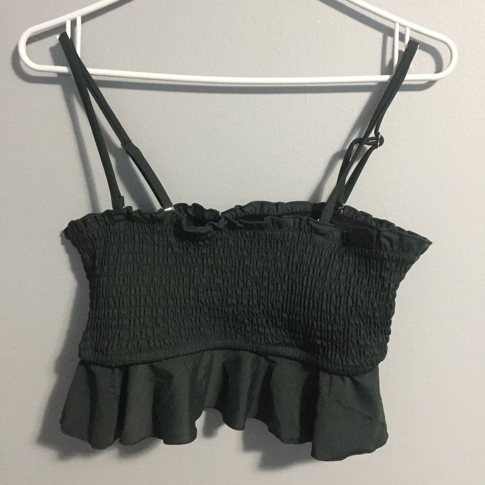 Cupshe Green Bikini Top Crop Top Size Small